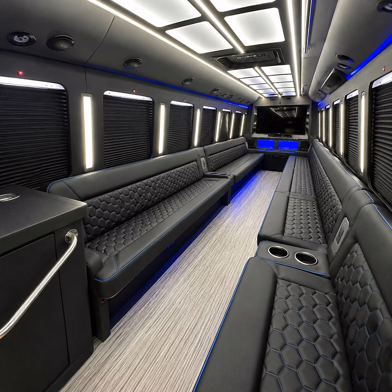 lynwood party bus rental interior