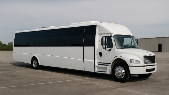 Exterior of Charter Bus Company South Gate's 28 Passenger Mini bus in South Gate